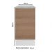 Balcão Madesa Stella 40 cm 1 Porta - Branco/Rustic