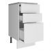 Balcão Madesa Stella 40 cm 3 Gavetas - Branco