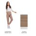 Balcão Madesa Stella 40 cm 3 Gavetas - Branco/Rustic