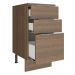 Balcão Madesa Stella 40 cm 3 Gavetas - Rustic