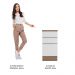 Balcão Madesa Stella 40 cm 3 Gavetas - Rustic/Branco