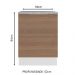 Balcão Madesa Stella 60 cm 1 Porta - Branco/Rustic