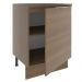 Balcão Madesa Stella 60 cm 1 Porta - Rustic