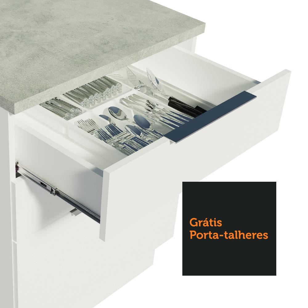 Balcão Madesa Stella 60 cm 3 Gavetas - Branco