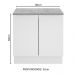 Balcão Madesa Stella 80 cm 2 Portas - Branco