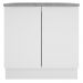 Balcão Madesa Stella 80 cm 2 Portas - Branco
