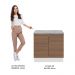 Balcão Madesa Stella 80 cm 2 Portas - Branco/Rustic