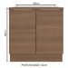 Balcão Madesa Stella 80 cm 2 Portas - Rustic