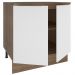 Balcão Madesa Stella 80 cm 2 Portas - Rustic/Branco