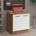 Balcão Multiuso 80cm 2 Portas Rustic/Branco Agata Madesa