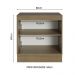 Balcão Multiuso 80cm 2 Portas Rustic/Crema Agata Madesa