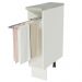 Balcão Porta-Pano 20 x 60 cm para Cozinhas Madesa Lux, Glamy, Agata (Com Tampo) - Branco
