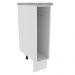 Balcão Porta-Pano Madesa para Cozinhas Glamy, Agata e Stella 20 cm (Com Tampo) - Branco