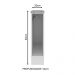 Balcão Porta-Pano Madesa para Cozinhas Glamy, Agata e Stella 20 cm (Com Tampo) - Branco