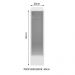 Balcão Porta-Pano Madesa para Cozinhas Lux, Glamy e Stella 20 x 60 cm (Sem Tampo) - Branco