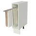 Balcão Porta-Pano Madesa para Cozinhas Lux, Glamy e Stella 20 x 60 cm (Sem Tampo) - Branco