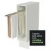 Balcão Porta-Pano Madesa para Cozinhas Lux, Glamy e Stella 20 x 60 cm (Sem Tampo) - Branco