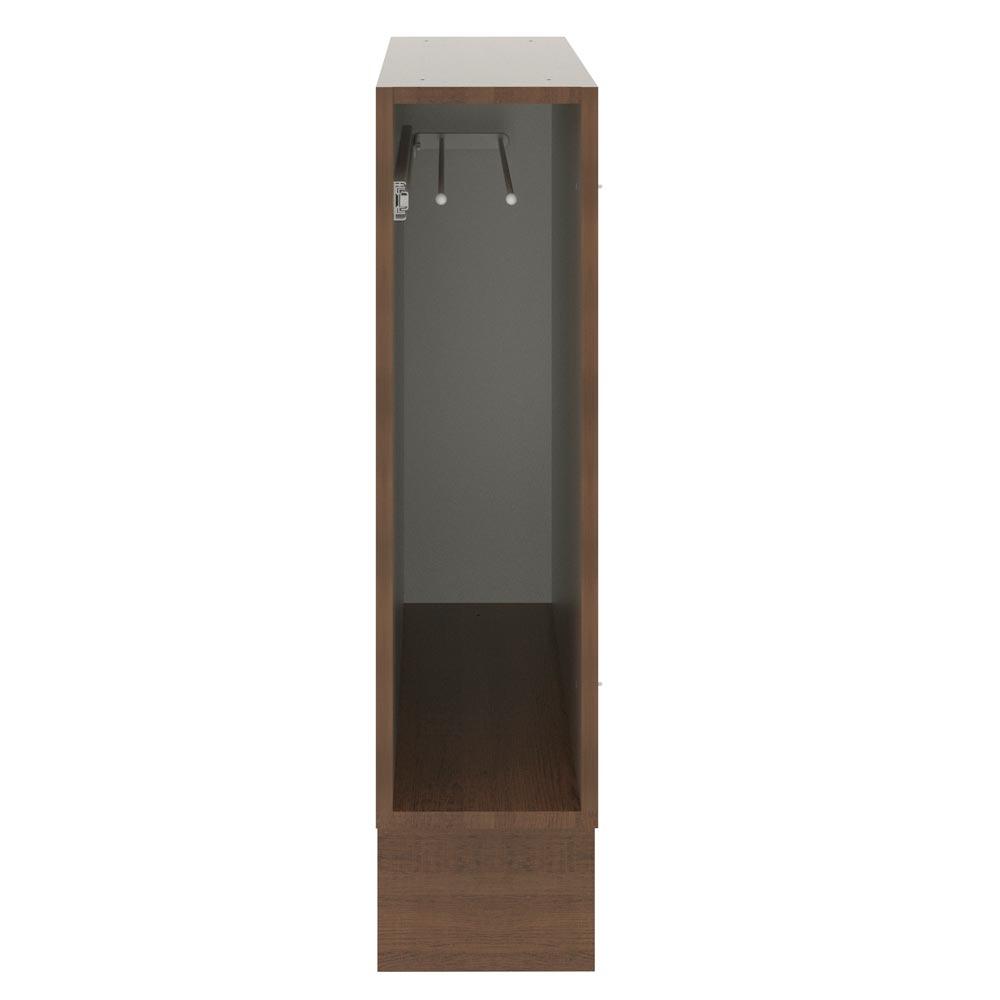 Balcão Porta-Pano Madesa para Cozinhas Lux, Glamy e Stella 20 x 60 cm (Sem Tampo) - Rustic