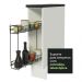 Balcão Porta-Temperos Armário de Cozinha 100% MDF 20 cm (Com Tampo) Branco Acordes Madesa