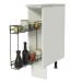 Balcão Porta-Temperos Madesa para Cozinha Glamy, Agata e Stella 20 cm (Com Tampo) - Branco
