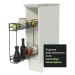 Balcão Porta-Temperos Madesa para Cozinha Glamy, Agata e Stella 20 cm (Com Tampo) - Branco