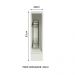 Balcão Porta-Temperos Madesa para Cozinha Lux, Glamy e Stella 20 x 60 cm (Sem Tampo) - Branco
