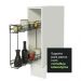 Balcão Porta-Temperos Madesa para Cozinha Lux, Glamy e Stella 20 x 60 cm (Sem Tampo) - Branco