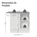 Balcão de Canto 1 Porta Branco Vik Madesa