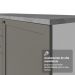 Balcão de Canto 1 Porta Branco/Cinza Vik Madesa