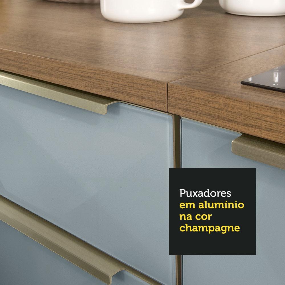 Balcão de Canto 1 Porta Rustic/Cinza Lux Madesa