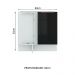 Balcão de Canto Madesa Lux 1 Porta - Branco/Preto
