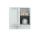 Balcão de Canto Madesa Lux 1 Porta - Branco/Preto