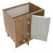 Balcão de Canto Madesa Lux 1 Porta - Rustic/Cinza