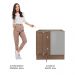 Balcão de Canto Madesa Lux 1 Porta - Rustic/Cinza