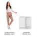 Balcão de Canto Madesa Lux 1 Porta (Sem Tampo) - Branco/Branco Veludo