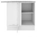Balcão de Canto Madesa Stella 1 Porta - Branco