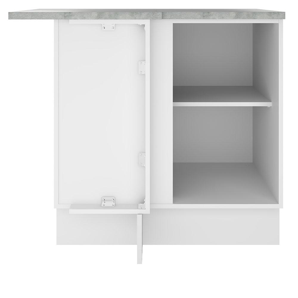 Balcão de Canto Madesa Stella 1 Porta - Branco