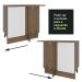 Balcão de Canto Madesa Stella 1 Porta - Rustic/Branco