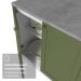 Balcão de Cozinha 120 cm 2 Portas 3 Gavetas Branco/Verde Vik Madesa