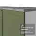 Balcão de Cozinha 120 cm 2 Portas 3 Gavetas Branco/Verde Vik Madesa