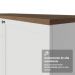 Balcão de Cozinha 120 cm 2 Portas Branco Tampo Rustic Vik Madesa