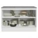 Balcão de Cozinha 120 cm 2 Portas Branco/Azul Vik Madesa