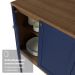 Balcão de Cozinha 120 cm 2 Portas Rustic/Azul Vik Madesa