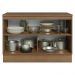 Balcão de Cozinha 120 cm 2 Portas Rustic/Verde Vik Madesa