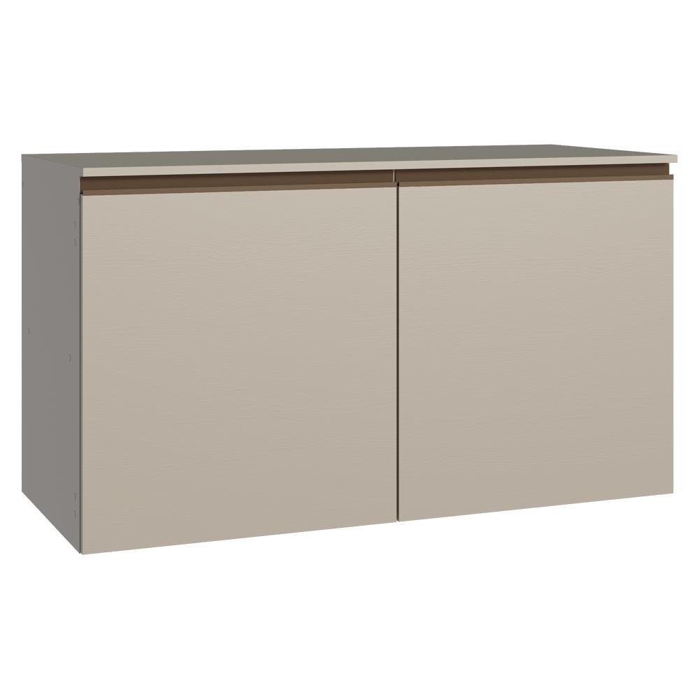 Balcão de Cozinha 120 cm 2 Portas Suspenso Crema Nice Madesa