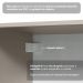 Balcão de Cozinha 120 cm 2 Portas Suspenso Crema Nice Madesa
