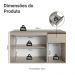Balcão de Cozinha 120 cm 3 Portas 1 Gaveta Suspenso Crema Nice Madesa