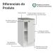 Balcão de Cozinha 35 cm 1 Porta Branco Vik Madesa