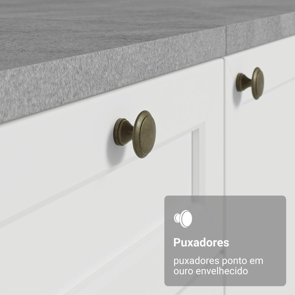 Balcão de Cozinha 35 cm 1 Porta Branco Vik Madesa