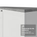 Balcão de Cozinha 35 cm 1 Porta Branco Vik Madesa